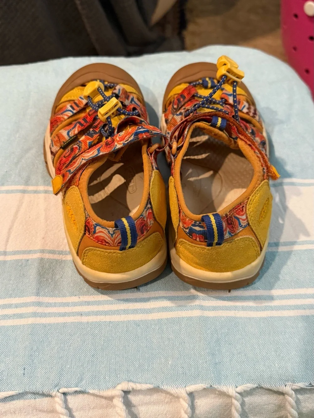 Keen Kids Yellow Multicolor Strapped Water Shoes